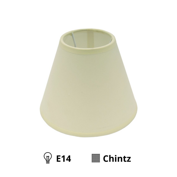 Various Top Lampshade – Ø14 or 16 cm - Cream - Cotton - Clip-On