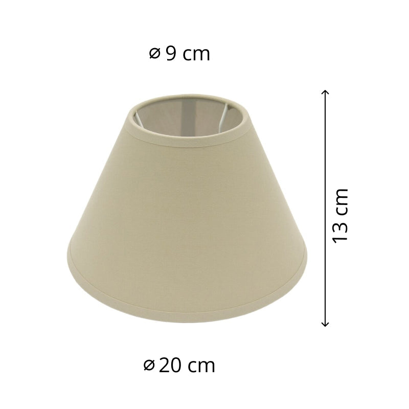 Various Top Lampshade – Ø 16 cm - Cream, Light Brown, Natural, Red & White - E14