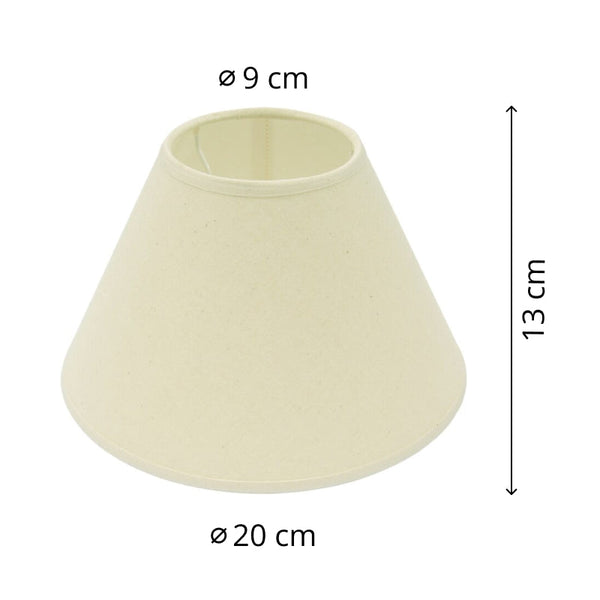 Različiti gornji sjenilo – Ø 16 cm - Krem, svijetlosmeđa, prirodna, crvena i bijela - E14