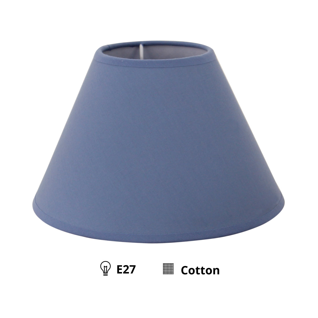Various Lampenkap - Top - Ø20 cm - Blauw - Katoen - E27