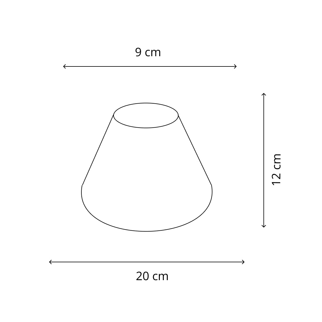 Various Lampenkap - Top - Ø20 cm - Blauw - Katoen - E27