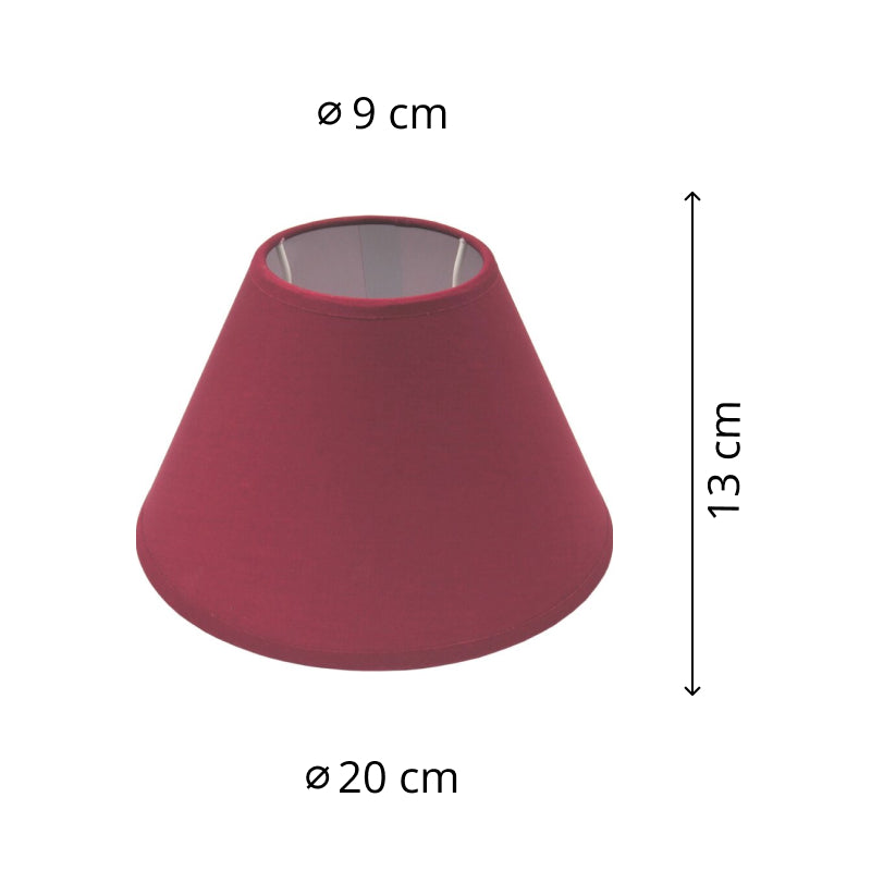 Various Top Lampshade – Ø16 or Ø20 cm - Red - E14/E27