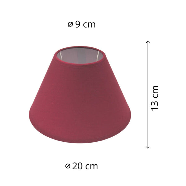 Various Top Lampshade – Ø16 or Ø20 cm - Red - E14/E27