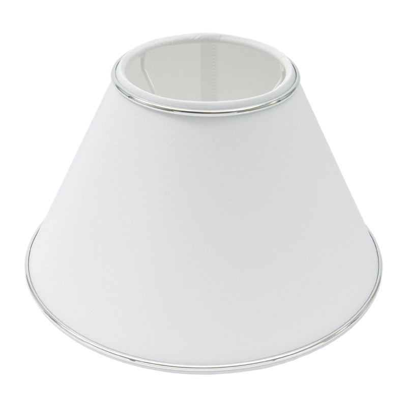 Various Lampshade top – Chintz with Edge – White, Cream or Beige