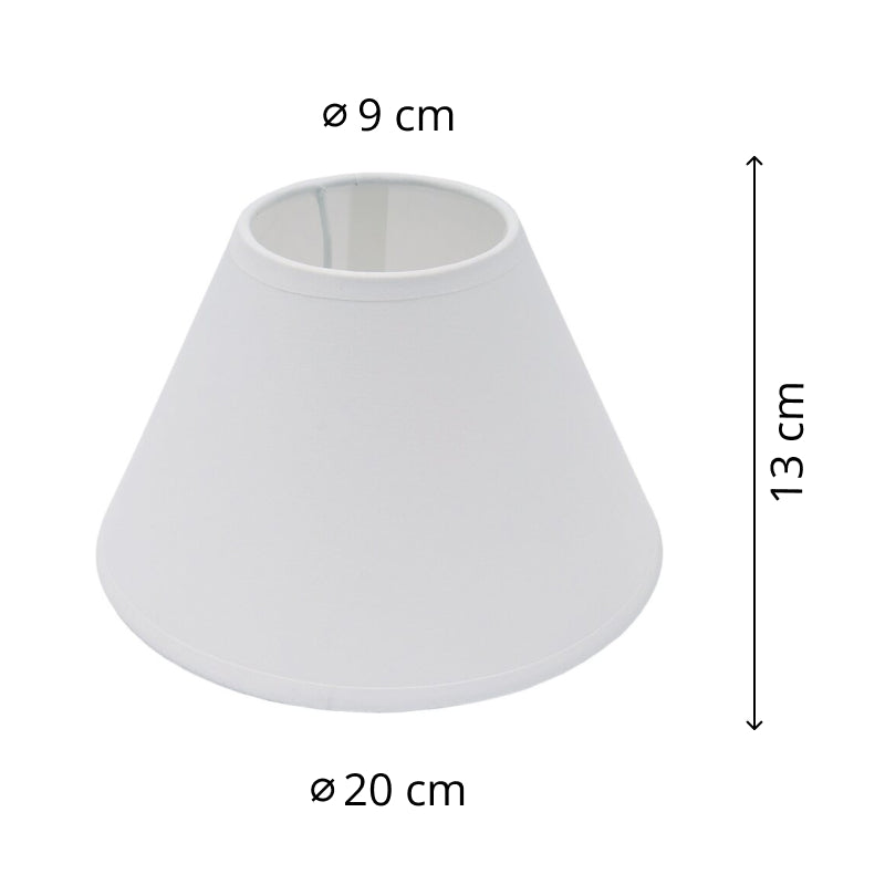 Vari paralumi superiori – Ø16 o Ø20 cm - Bianco - E14/E27