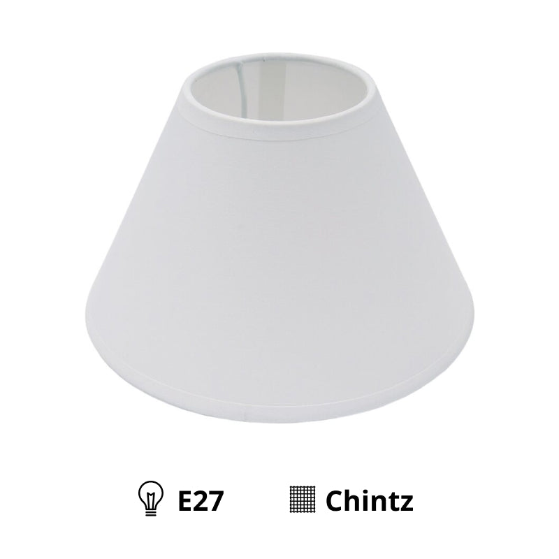 Vari paralumi superiori – Ø16 o Ø20 cm - Bianco - E14/E27