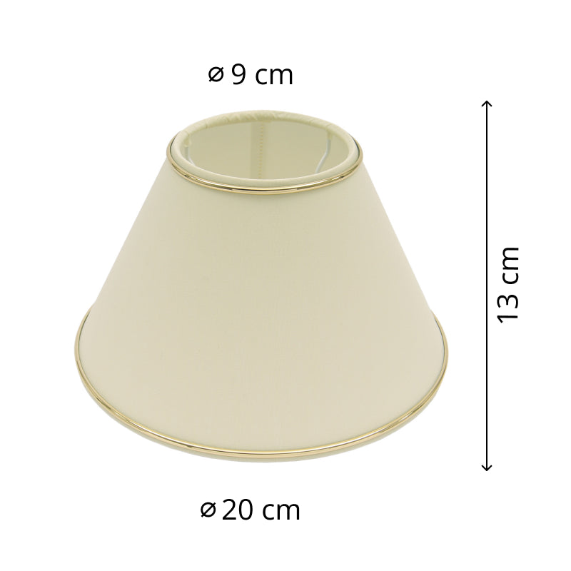 Različiti okviri za lampe - Ø20, 35 ili 45 cm - Chintz - Krem s zlatnim rubom - Sjajni