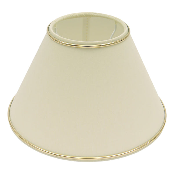 Various Lampshade top – Chintz with Edge – White, Cream or Beige