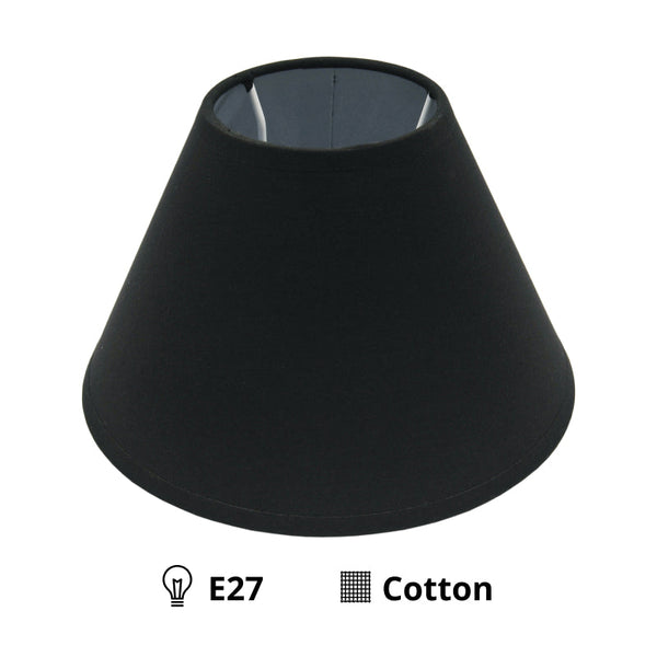 Various Lampshade - Top - Ø20 cm - Black - Cotton - E27