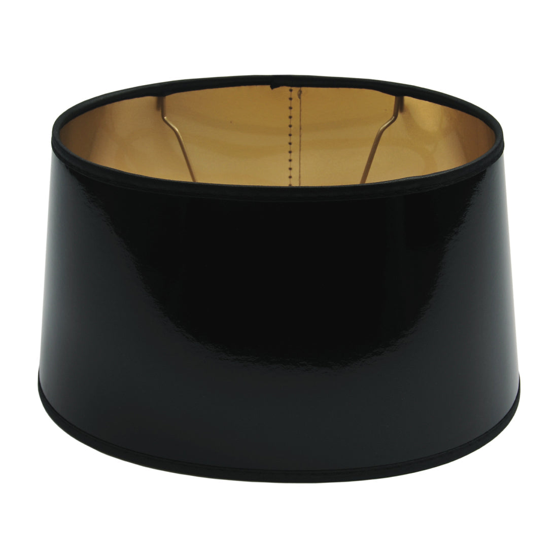 Vari Paralumi Ovali - Laccato/Foglio d'Oro - Nero - Ø25 o Ø30