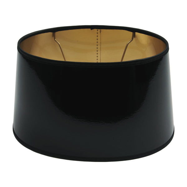 Vari Paralumi Ovali - Laccato/Foglio d'Oro - Nero - Ø25 o Ø30