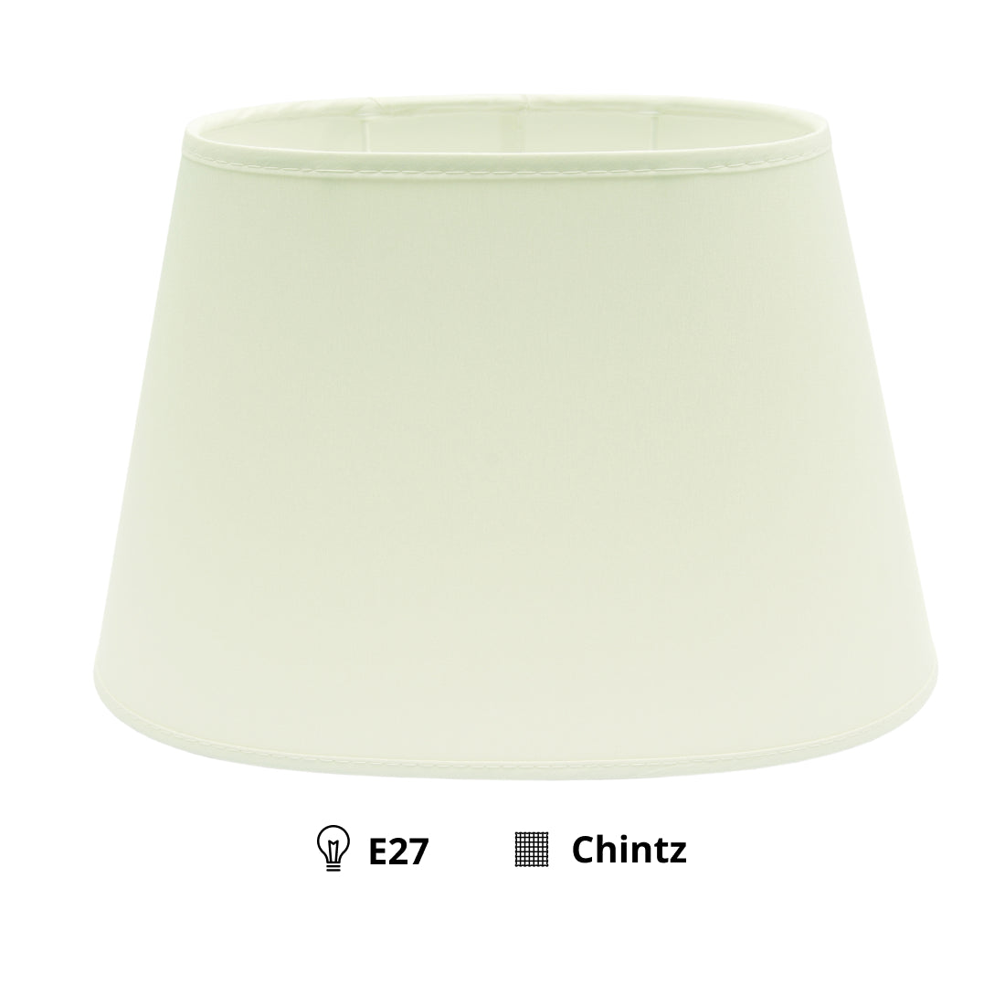 Various Oval Lampshade - Chintz - Cream - Ø20, 25 & 30 cm