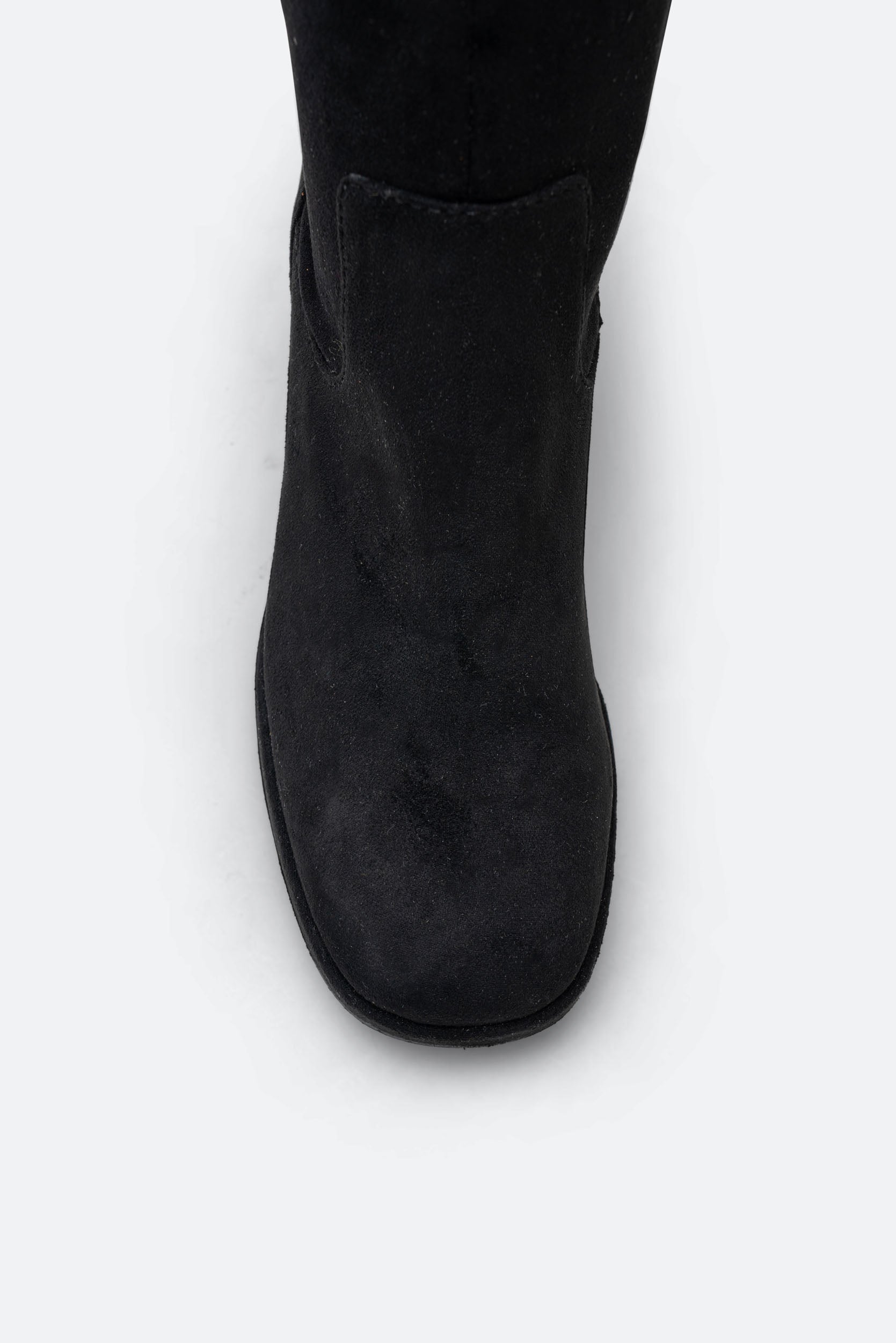 High Black Suede Boot
