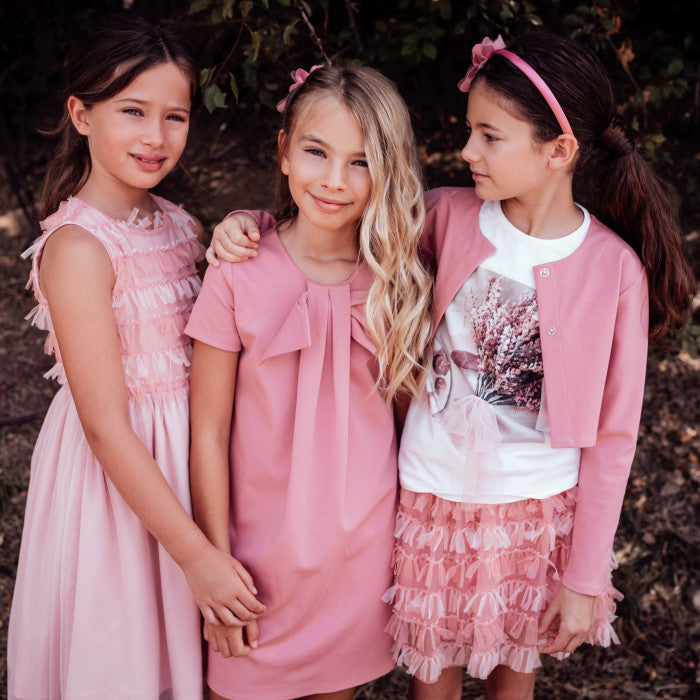 ABITO CORPINO TULLE FIOCCHETTI