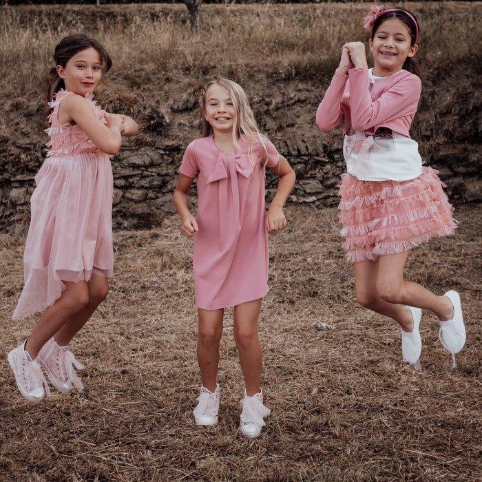 ABITO CORPINO TULLE FIOCCHETTI