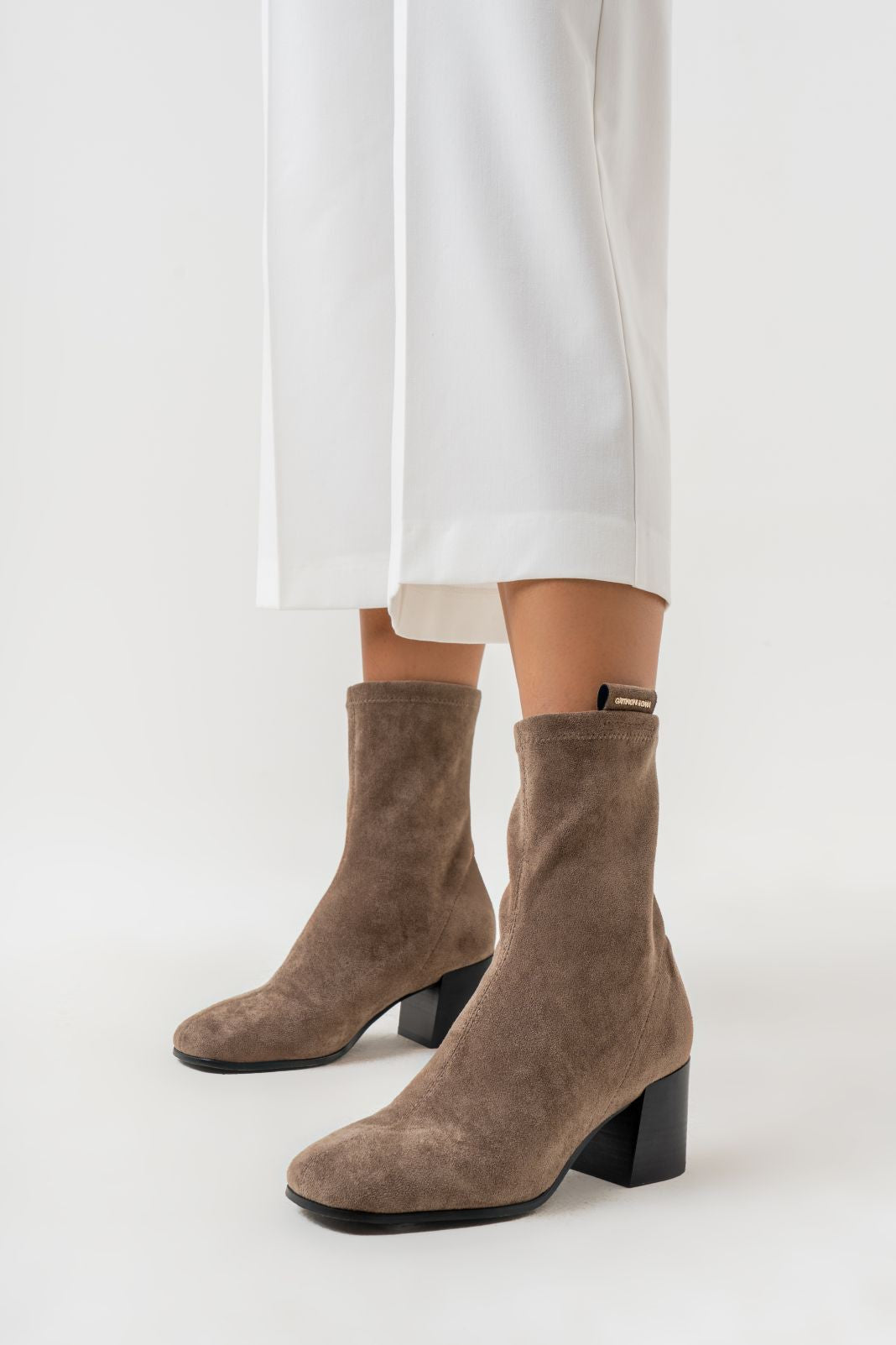 Zion Beige Suede Ankle Boot