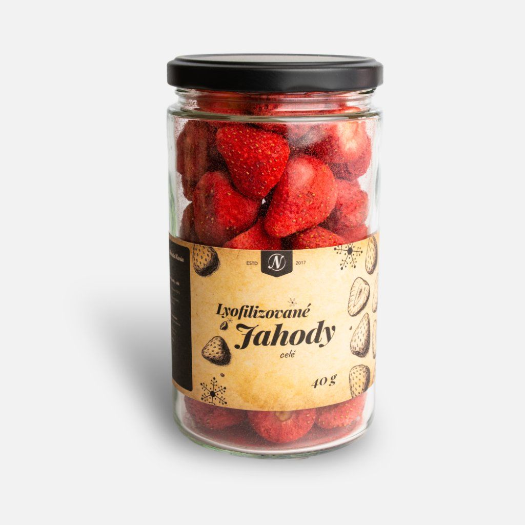 Lyofilizované jahody celé 40 g
