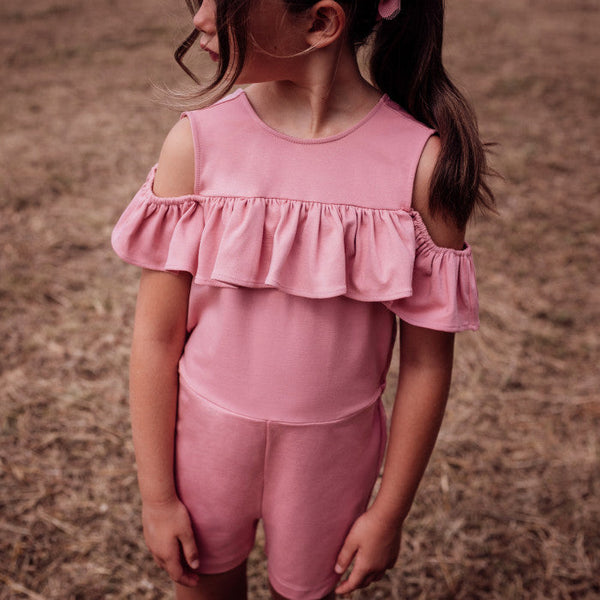 PINK FARD SHORT ONESIE