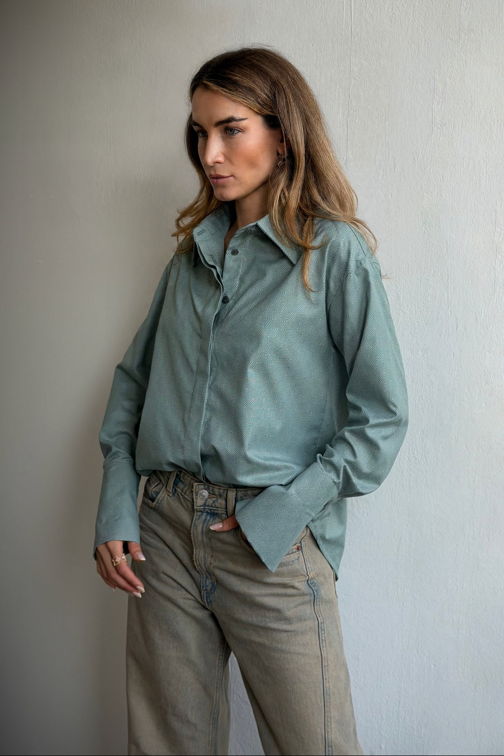MIRAY Shirt | CĀVA PREMIUM WEAR by Loreen Label Size: UNI / S - L, Colour: Matcha Latte