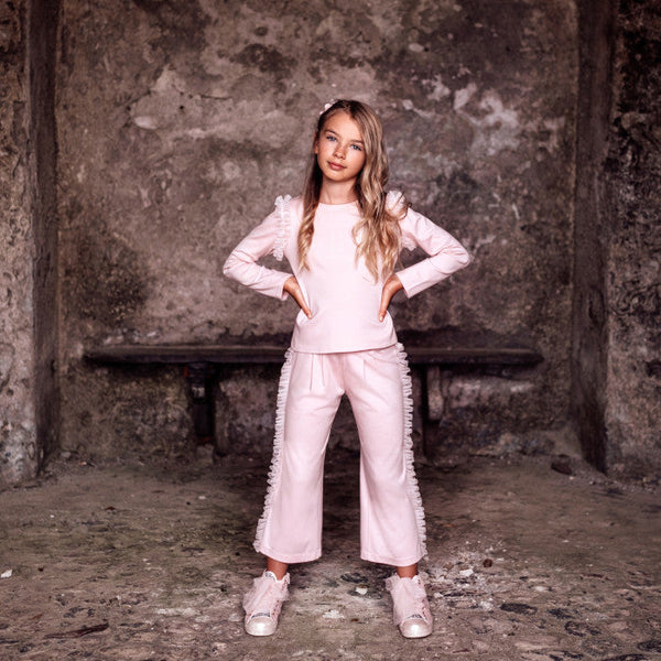 PANTALÓN MILANO POINT EN ROSA POLVO