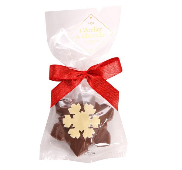 Dark or Milk Chocolate Snowflakes Christmas Chocolates