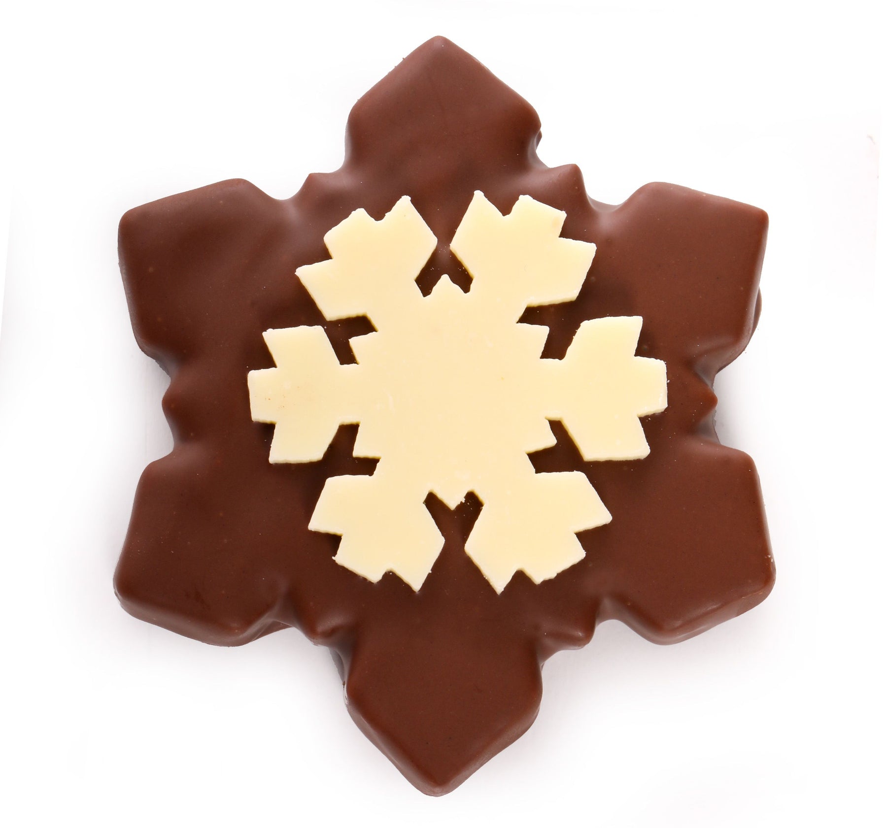 Dark or Milk Chocolate Snowflakes Christmas Chocolates