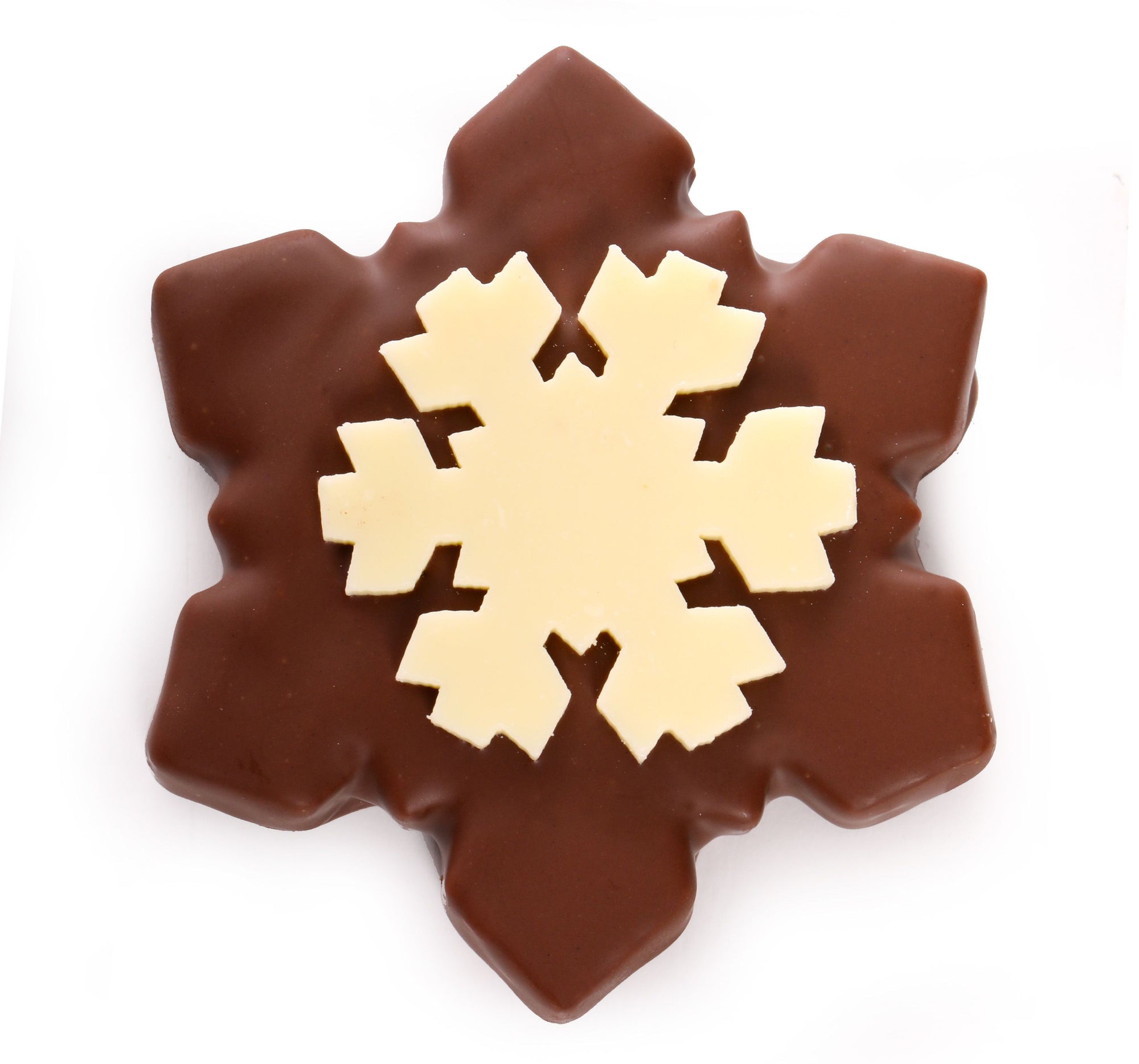 Dark or Milk Chocolate Snowflakes Christmas Chocolates