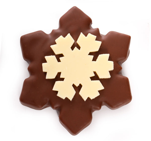 Dark or Milk Chocolate Snowflakes Christmas Chocolates