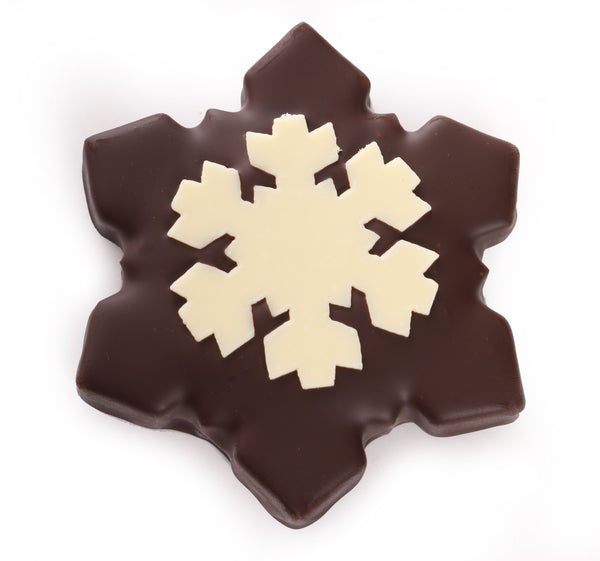Dark or Milk Chocolate Snowflakes Christmas Chocolates