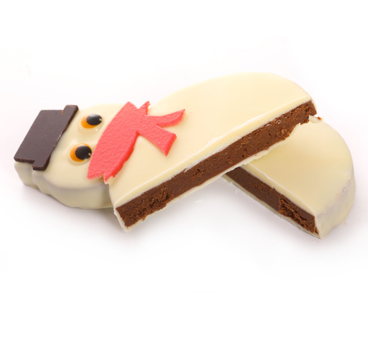 White chocolate snowman pastries Christmas chocolates
