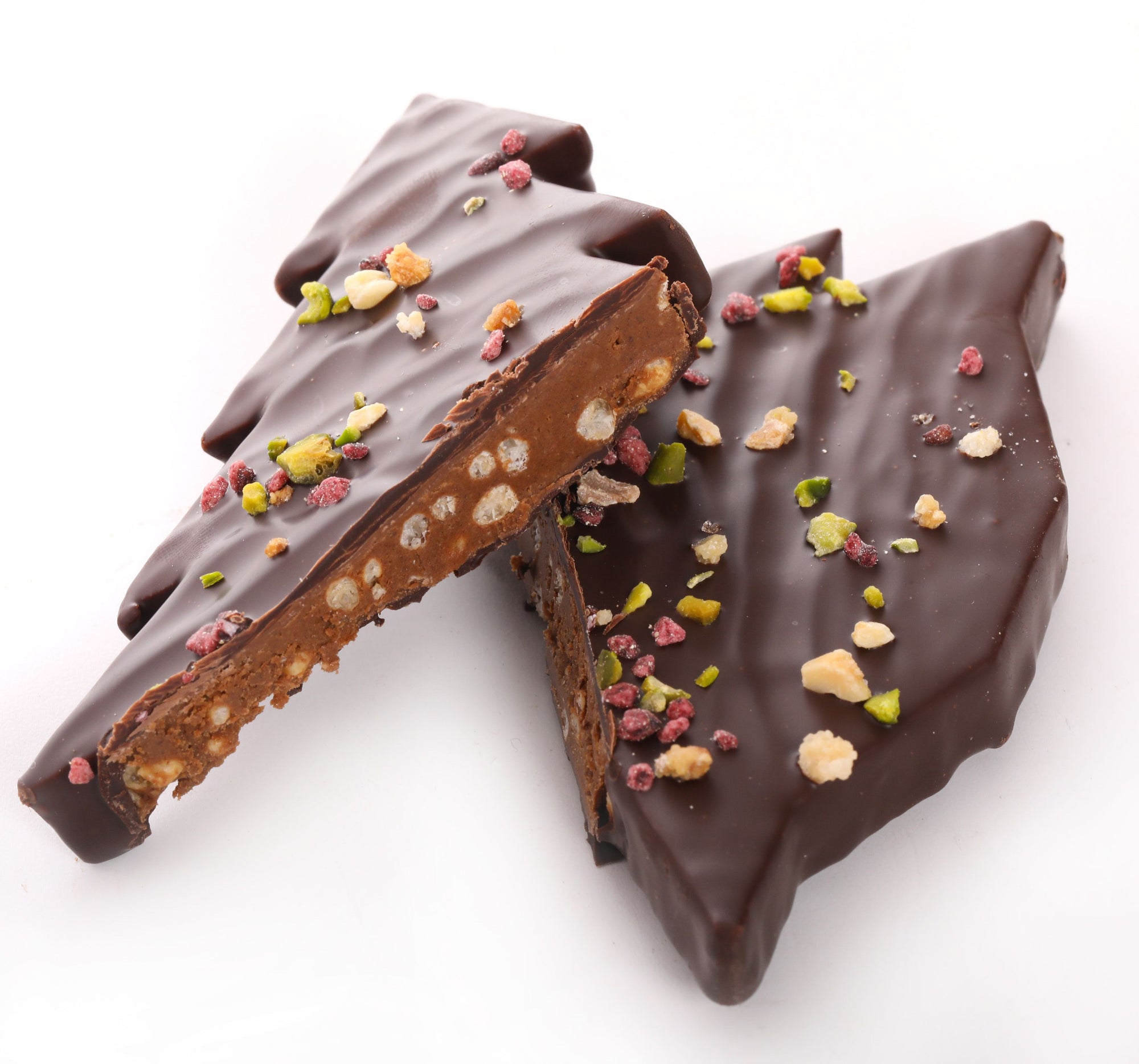 Chocolate praline fir tree Christmas chocolates