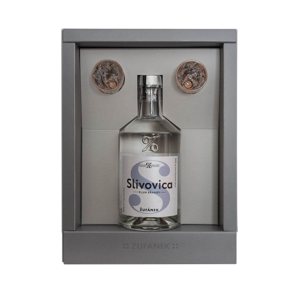 Gift Box Reine Claude 0.5l with Glasses