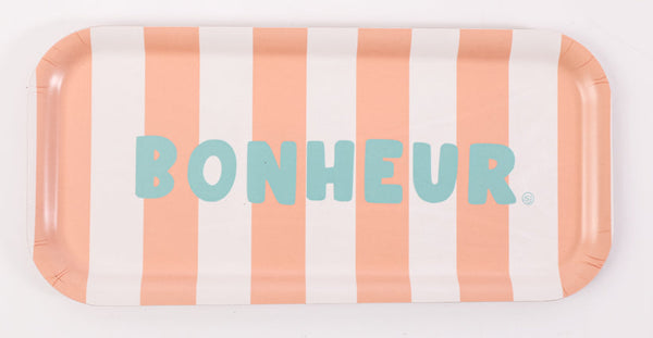 Rectangular Tray Happiness Stripes