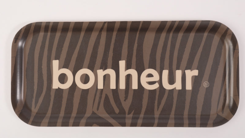 Zebra Happiness Rectangular Tray