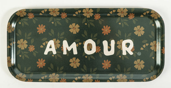 Plateau rectangle amour