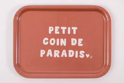 Small rectangular tray little corner of paradise