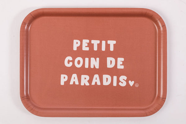 Small rectangular tray little corner of paradise