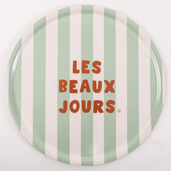 Round tray for sunny days