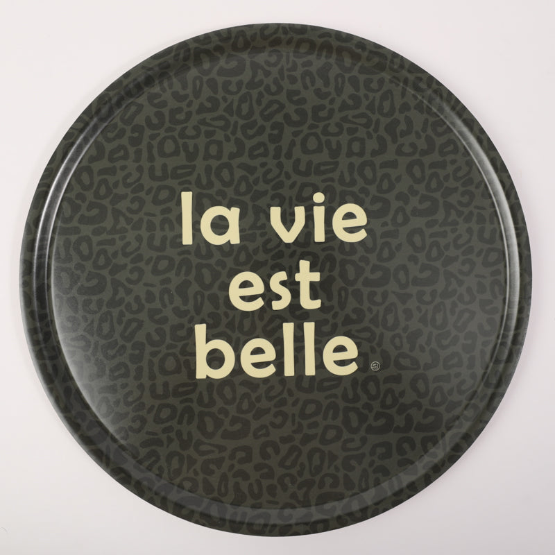 Round tray life is beautiful jaguar