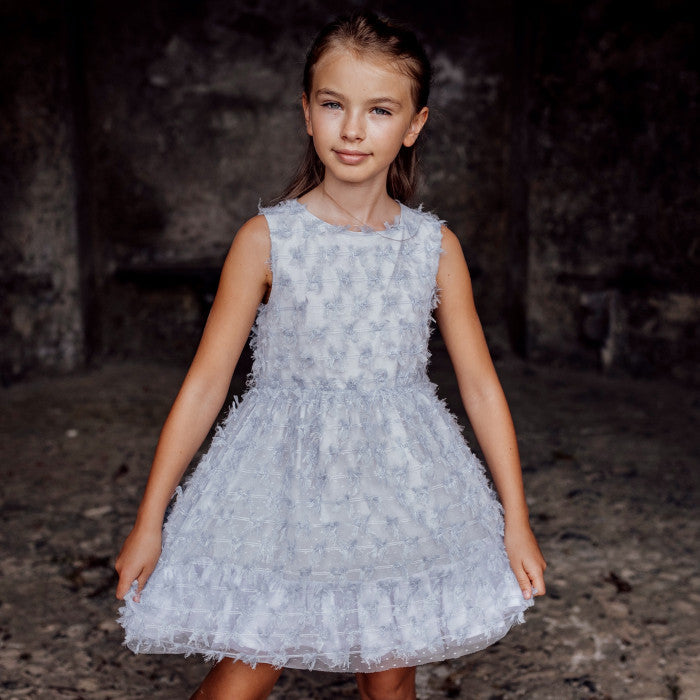 DRESS WITH BLUE BOWS