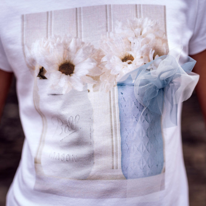 DAISY PRINT T-SHIRT