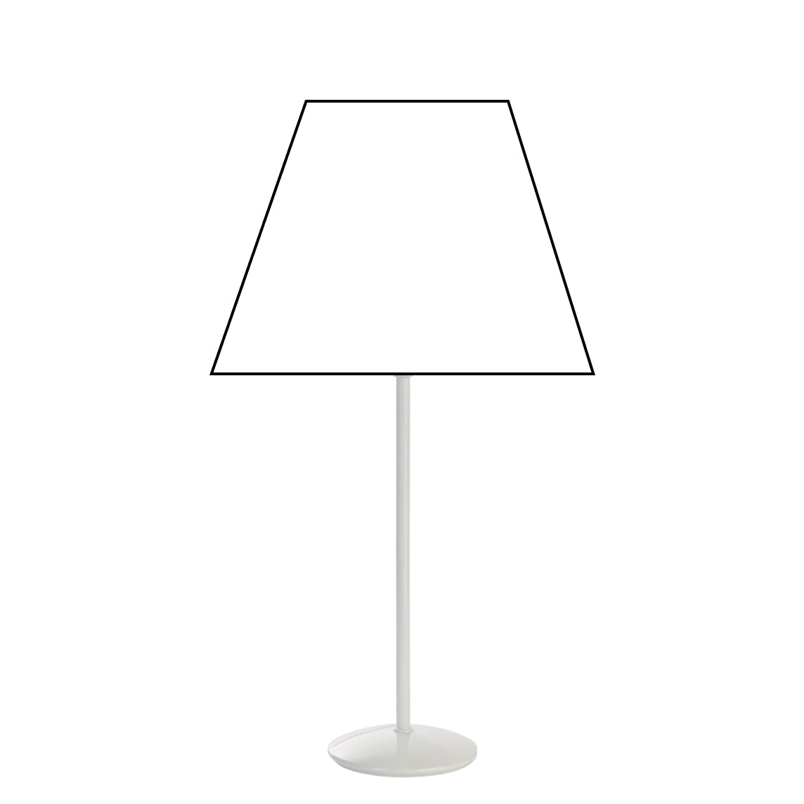 Diverse Metalen Lampvoet Wit - 31 cm met E27 Fitting – Eenvoudig, Modern en Veelzijdig