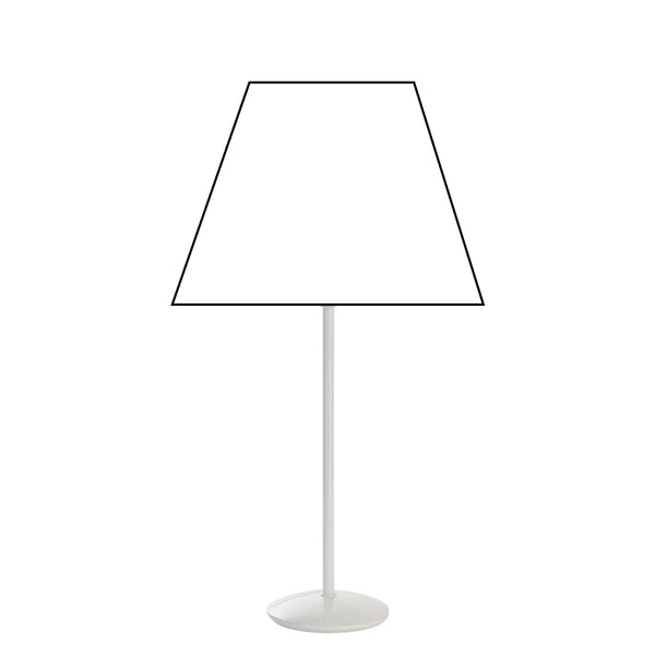 Diverse Metalen Lampvoet Wit - 31 cm met E27 Fitting – Eenvoudig, Modern en Veelzijdig