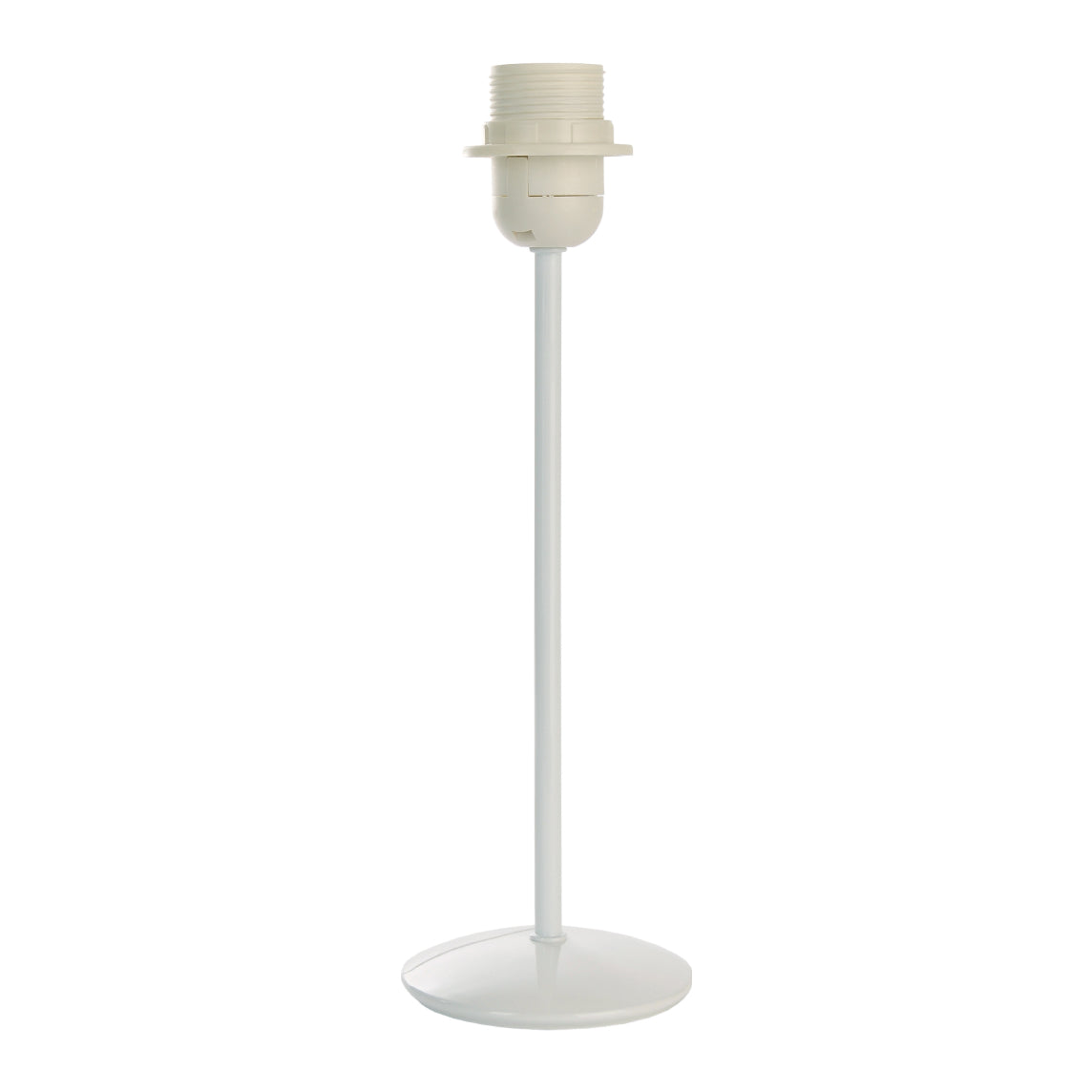 Diverse Metalen Lampvoet Wit - 31 cm met E27 Fitting – Eenvoudig, Modern en Veelzijdig