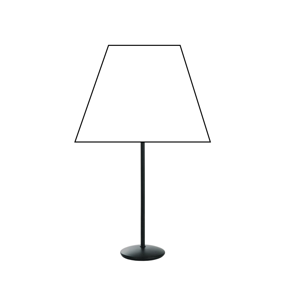 Base Lampada in Metallo Nera - 31 cm con Attacco E27 – Elegante e Robusta