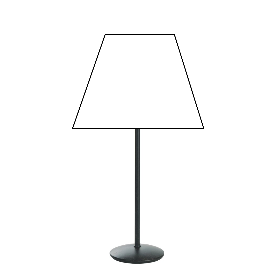 Base de lampe en métal rouillé - 31 cm avec douille E27 – Ton chaud avec caractère