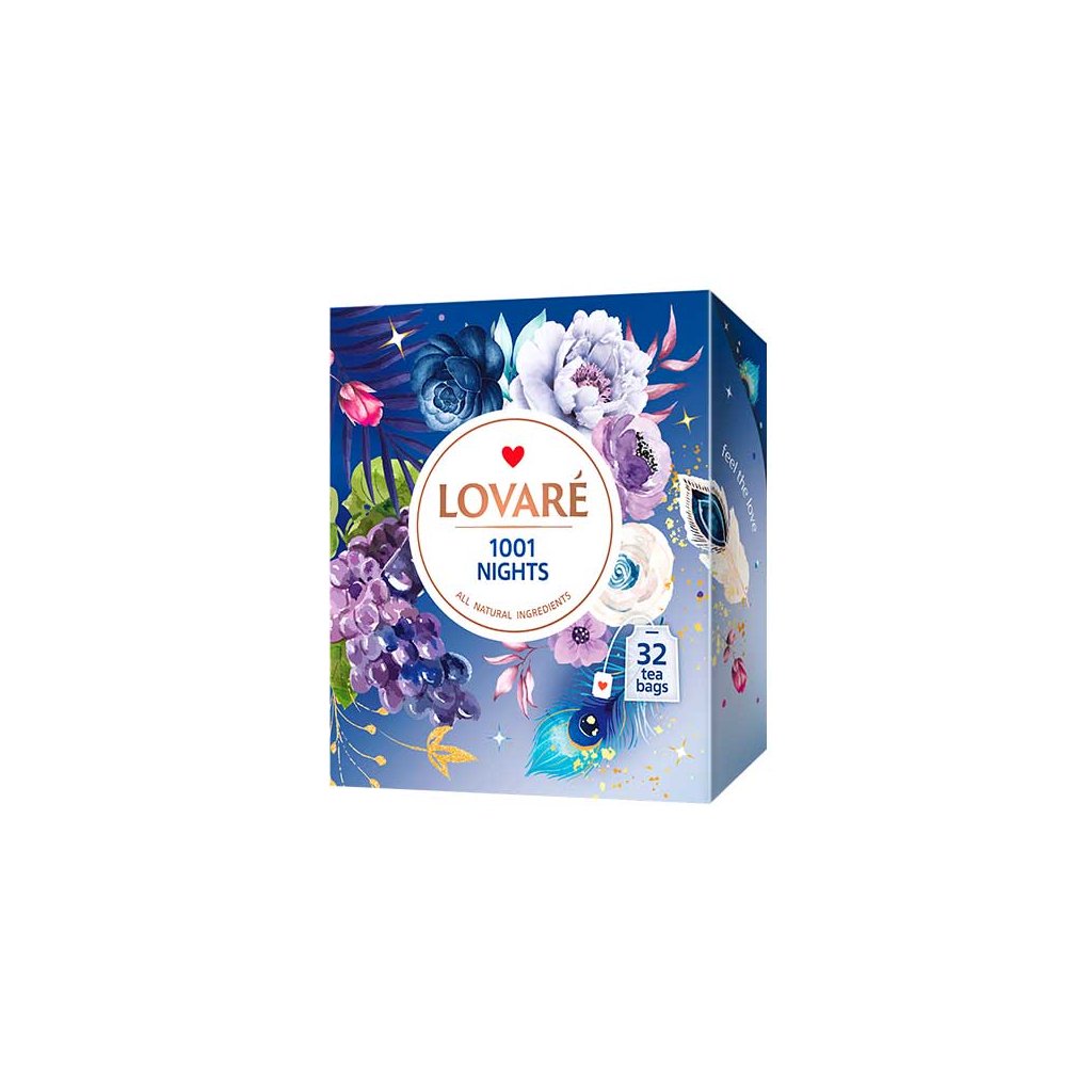 LOVARÉ 1001 Nights 64g (32 sáčků, černý a zelený čaj)