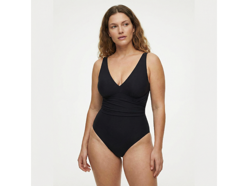 Shaping One-Piece Swimsuit Classic Cut, BLACK L
