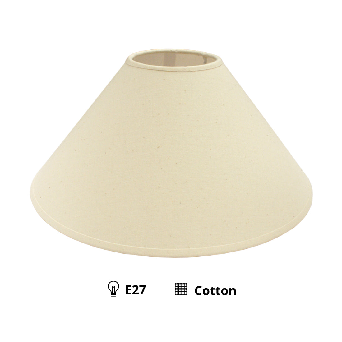 Diverse Lampenkappen – Katoen - Natuurlijk - Ø25 cm