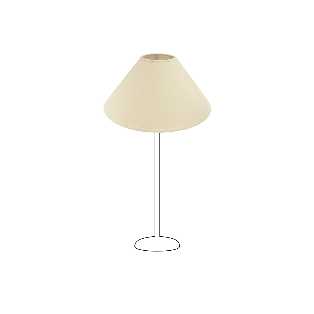 Diverse Lampenkappen – Katoen - Natuurlijk - Ø25 cm